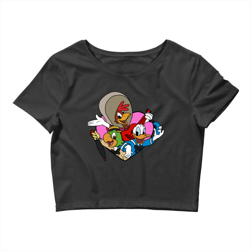 Three Caballeros Love Crop Top by cm-arts | Artistshot