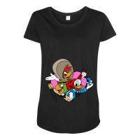 Three Caballeros Love Maternity Scoop Neck T-shirt | Artistshot