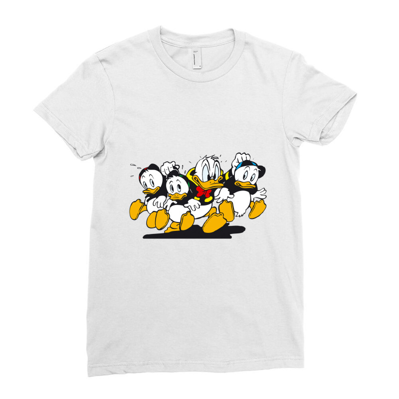 Duck Team Ladies Fitted T-Shirt by Zerankisla | Artistshot