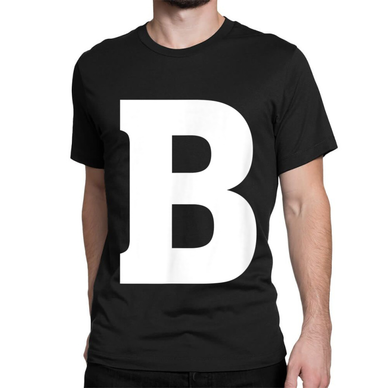 Letter B Capital Letter Alphabet Classic T-shirt by MillaLampman | Artistshot