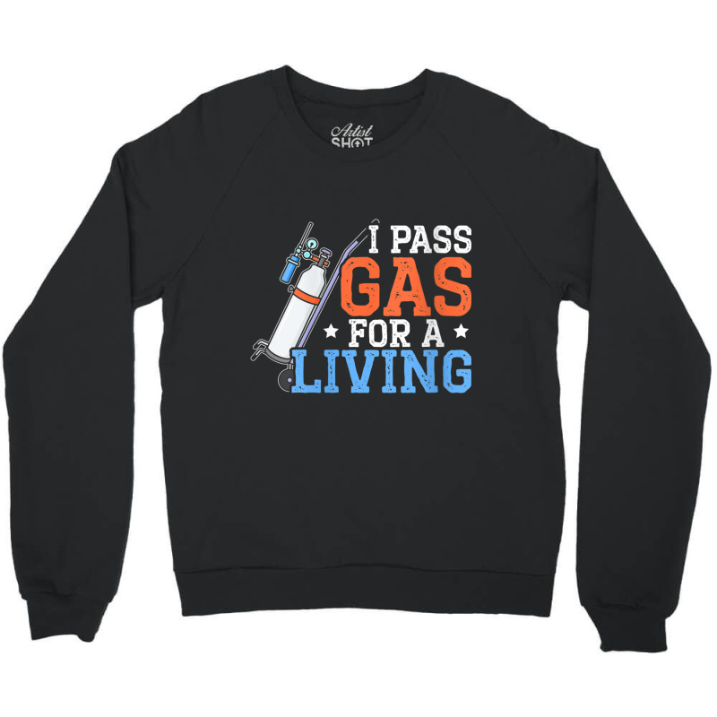 Womens I Pass Gas For A Living Anesthesiologist Doctor Anesthesia V Ne Crewneck Sweatshirt | Artistshot