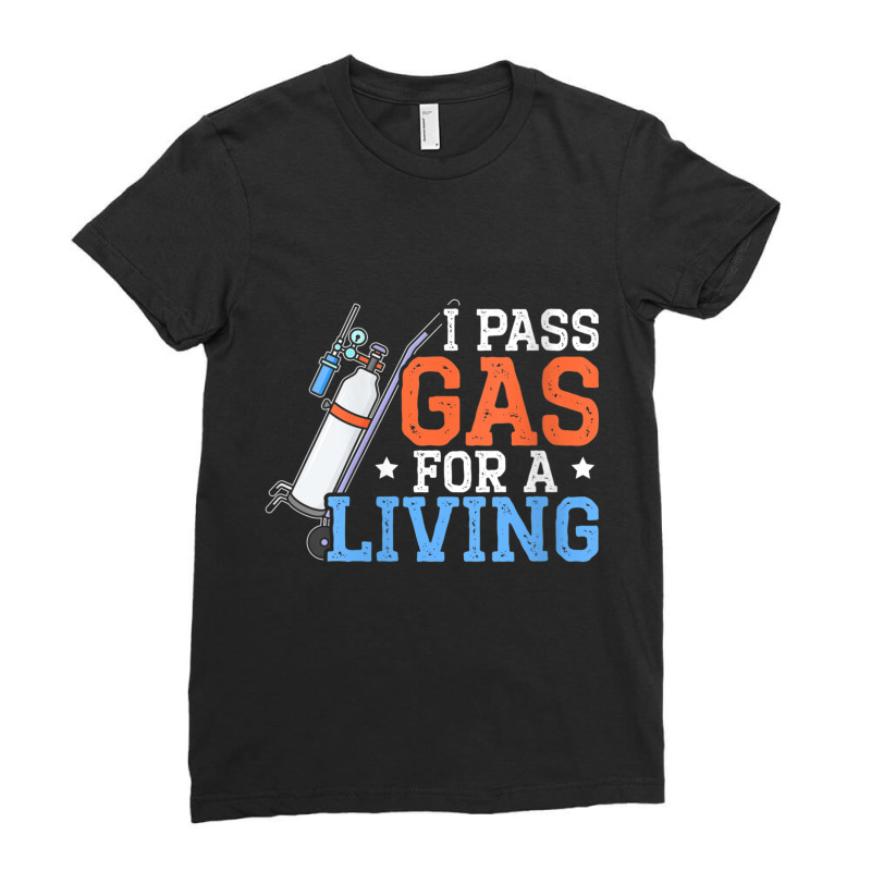 Womens I Pass Gas For A Living Anesthesiologist Doctor Anesthesia V Ne Ladies Fitted T-shirt | Artistshot