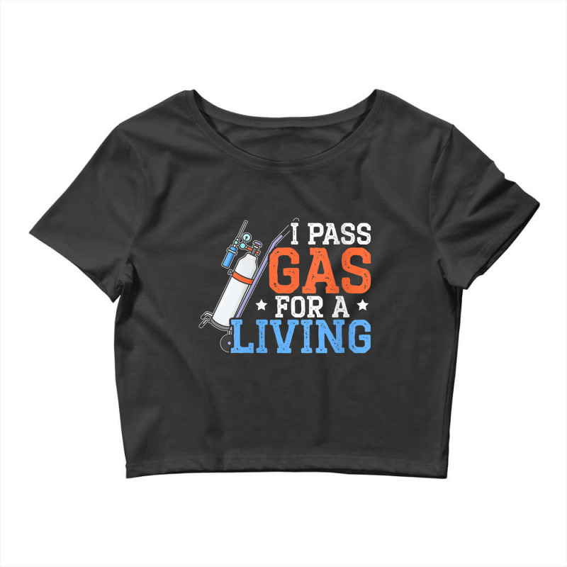 Womens I Pass Gas For A Living Anesthesiologist Doctor Anesthesia V Ne Crop Top | Artistshot