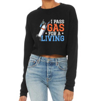 Womens I Pass Gas For A Living Anesthesiologist Doctor Anesthesia V Ne Cropped Sweater | Artistshot