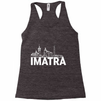 Imatra Finland City Skyline Silhouette Outline Sketch Raglan Baseball Racerback Tank | Artistshot