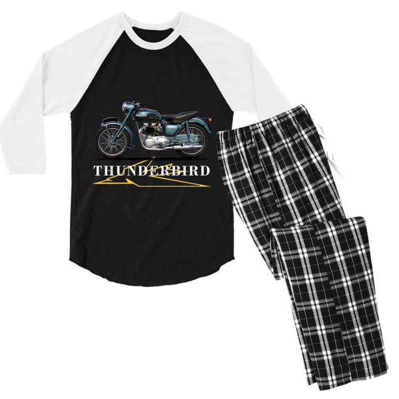 Thunderbird 1955 At Big Ben Perfect Gift Men's 3/4 Sleeve Pajama Set | Artistshot