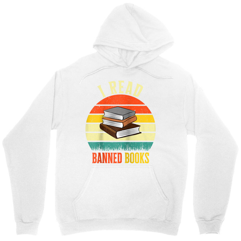 I Read Banned Books Tshirt Bookmark Funny Readers Reading Raglan Baseb Unisex Hoodie by cm-arts | Artistshot