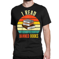 I Read Banned Books Tshirt Bookmark Funny Readers Reading Raglan Baseb Classic T-shirt | Artistshot