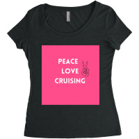 Peace Love Cruising Women's Triblend Scoop T-shirt | Artistshot