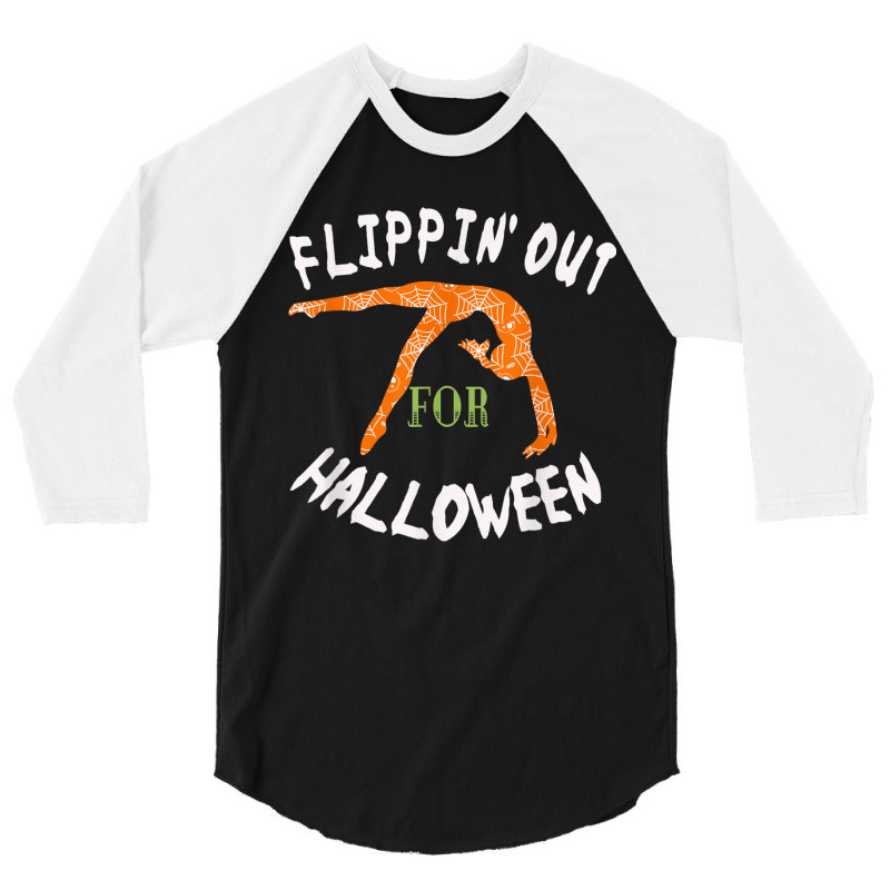 Girls Flipping Out For Halloween Gymnastics Gift 3/4 Sleeve Shirt | Artistshot