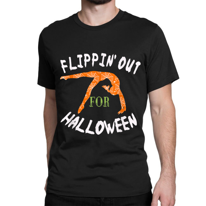 Girls Flipping Out For Halloween Gymnastics Gift Classic T-shirt | Artistshot