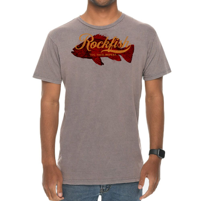 Rock Fish California West Coast Rockfish Tug Taco Repeat Premium T Shi Vintage T-Shirt by cm-arts | Artistshot