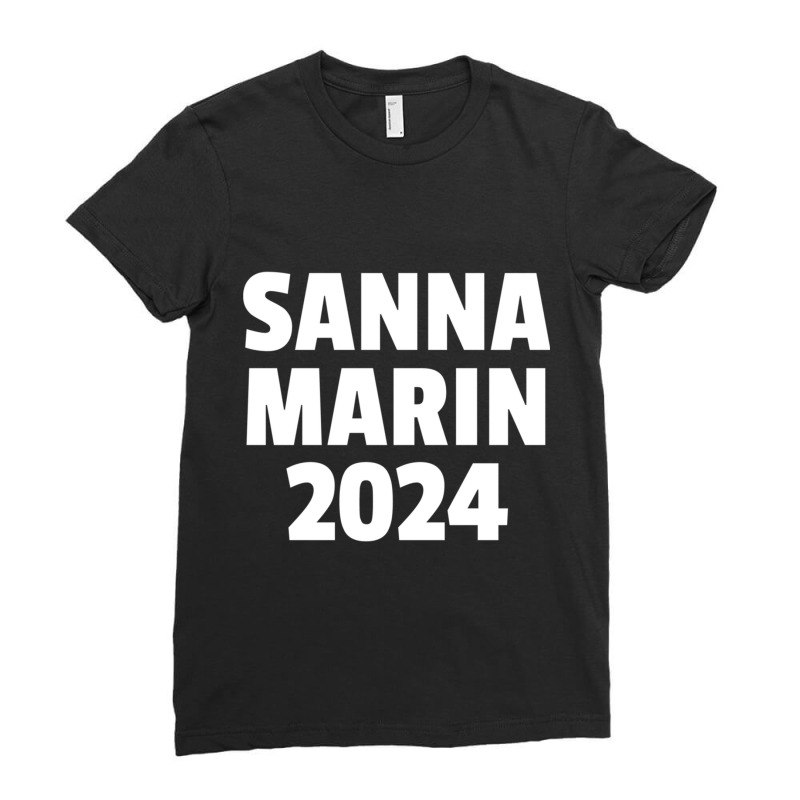 Sanna Marin 2024 - Sanna Marin - Sanna For Ladies Fitted T-Shirt by cm-arts | Artistshot