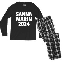 Sanna Marin 2024 - Sanna Marin - Sanna For Men's Long Sleeve Pajama Set | Artistshot