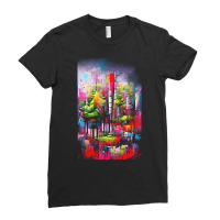 Forest T  Shirtcolorful Forest T  Shirt Ladies Fitted T-shirt | Artistshot