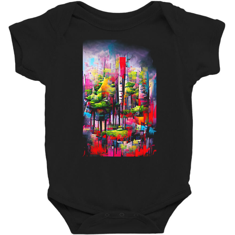 Forest T  Shirtcolorful Forest T  Shirt Baby Bodysuit by sengeryasmin | Artistshot