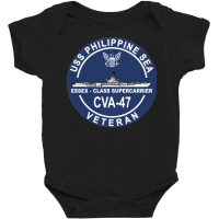 Uss Philippine Sea Cva 47 Veteran Long Sleeve T Shirt Baby Bodysuit | Artistshot