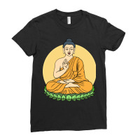 Buddha Meditating Ladies Fitted T-shirt | Artistshot