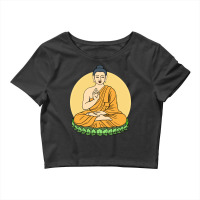 Buddha Meditating Crop Top | Artistshot