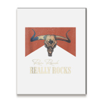 Ram Ranch Really Rocks Vintage Bull Skull Western Country Tank Top Metal Print Vertical | Artistshot