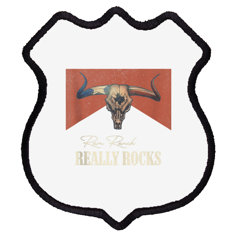 Ram Ranch Really Rocks Vintage Bull Skull Western Country Tank Top Shield Patch | Artistshot