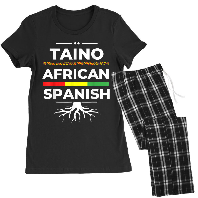 Taino African Spanish Roots Proud Caribbean Afro Latinx Women's Pajamas Set by RomanMikolyants | Artistshot