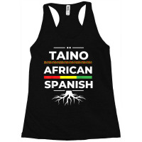 Taino African Spanish Roots Proud Caribbean Afro Latinx Racerback Tank | Artistshot