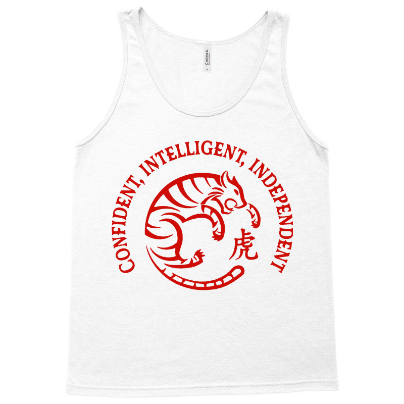 Confident Intelligent Independent Tank Top by Bull Tees | Artistshot