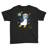 Spaceman Penguin Galaxy And Space Astronaut Seabird Raglan Baseball Te Youth Tee | Artistshot