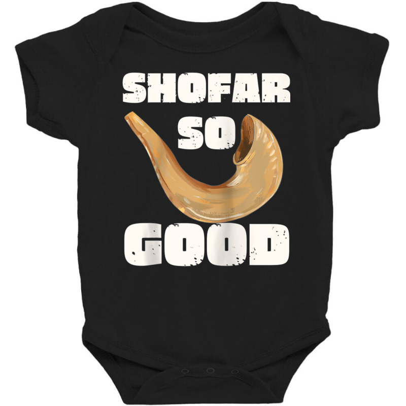 Rosh Hashanah Shofar So Good Jewish New Year Raglan Baseball Tee Baby Bodysuit | Artistshot