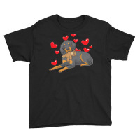 Funny T  Shirt Austrian Black And Tan Hound With Hearts T  Shirt Youth Tee | Artistshot