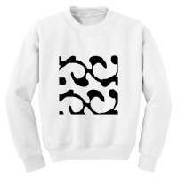 Black And White Swirl Pattern Youth Sweatshirt | Artistshot