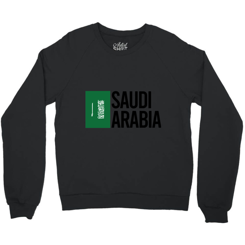 Saudi Arabia Minimal Design Collection Crewneck Sweatshirt by cm-arts | Artistshot