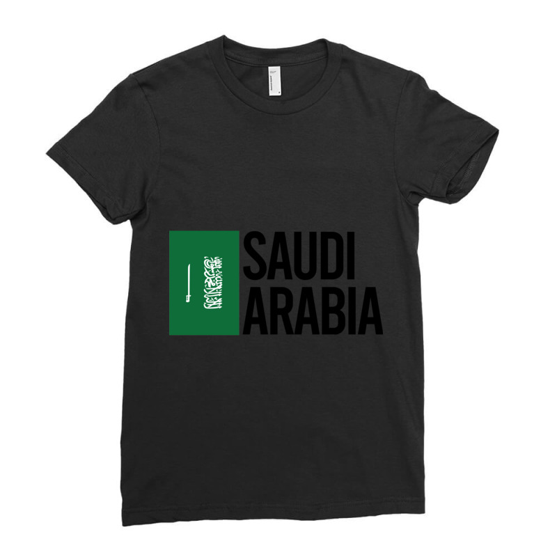 Saudi Arabia Minimal Design Collection Ladies Fitted T-Shirt by cm-arts | Artistshot