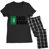 Saudi Arabia Minimal Design Collection Women's Pajamas Set | Artistshot