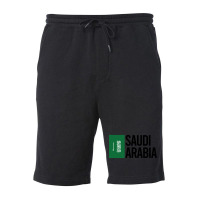 Saudi Arabia Minimal Design Collection Fleece Short | Artistshot