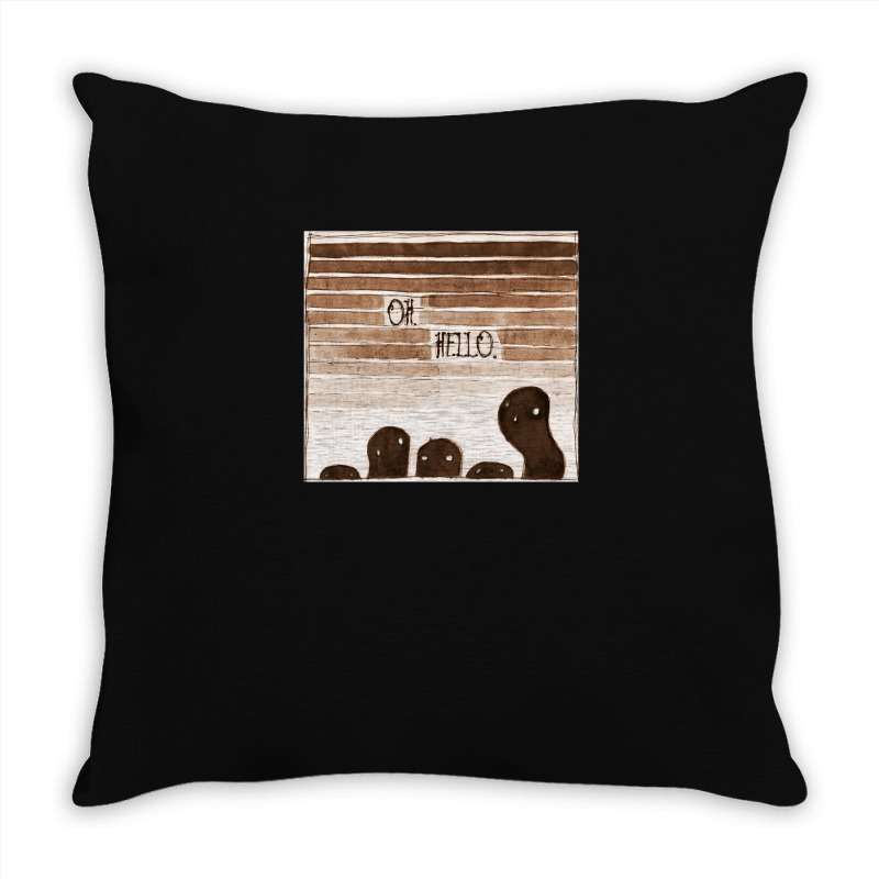 Oh Hello Throw Pillow | Artistshot