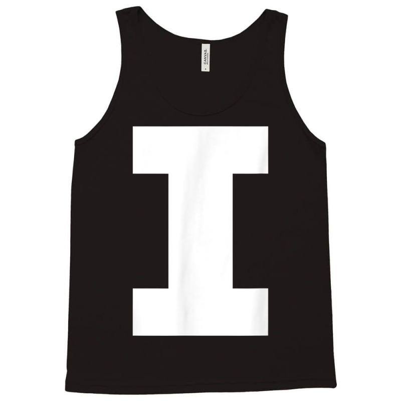 Letter I Capital Alphabet Monogram Initial Tank Top by MillaLampman | Artistshot