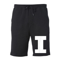 Letter I Capital Alphabet Monogram Initial Fleece Short | Artistshot