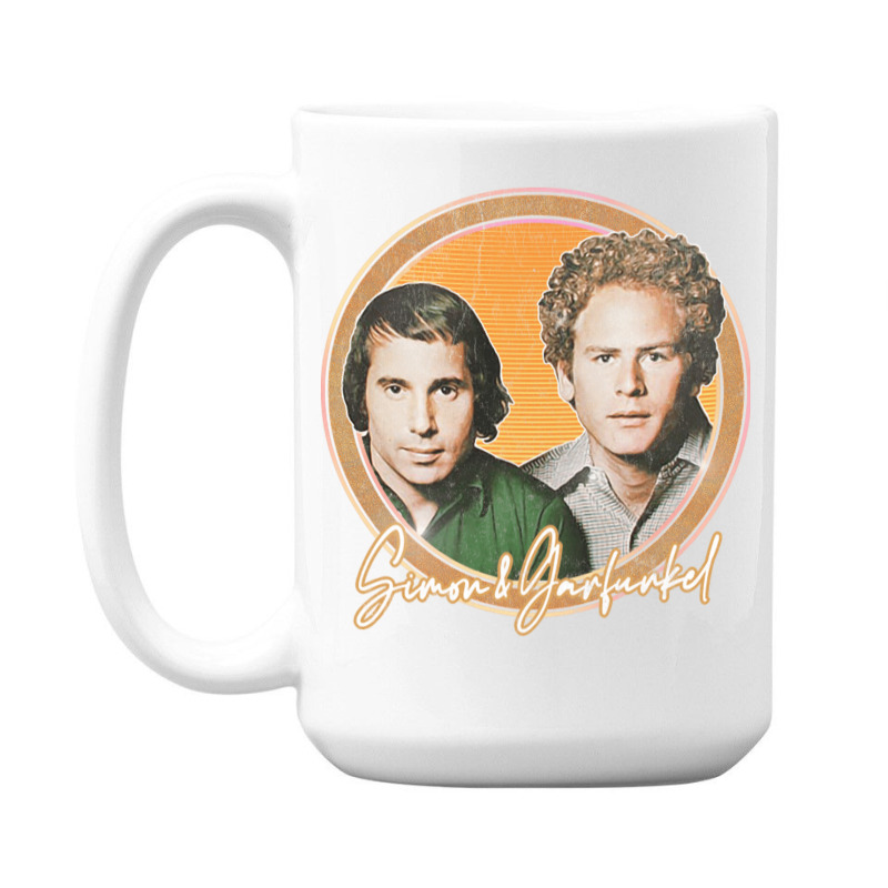 Simon Amp Garfunkel Retro Style Fan Design 15 Oz Coffee Mug | Artistshot