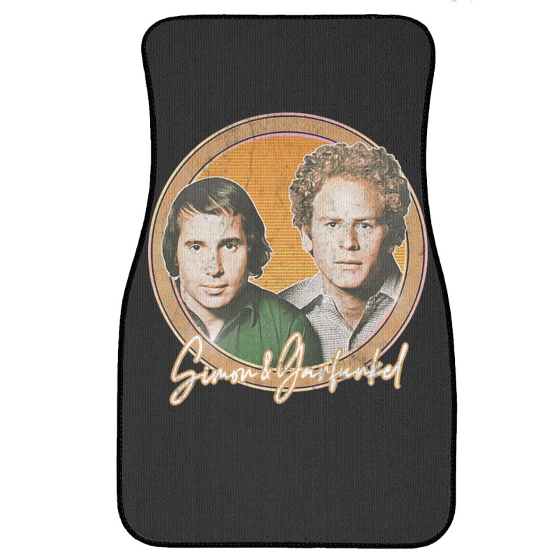 Simon Amp Garfunkel Retro Style Fan Design Front Car Mat | Artistshot