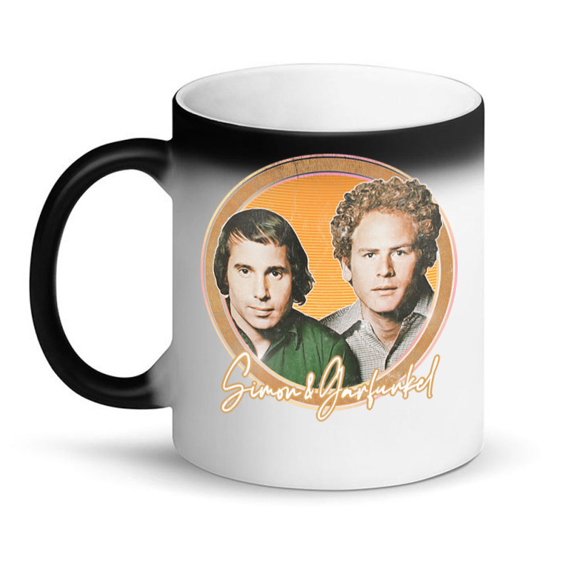 Simon Amp Garfunkel Retro Style Fan Design Magic Mug | Artistshot