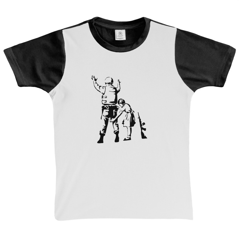 Banksy Girl Searching Soldier Graphic Youth T-shirt | Artistshot