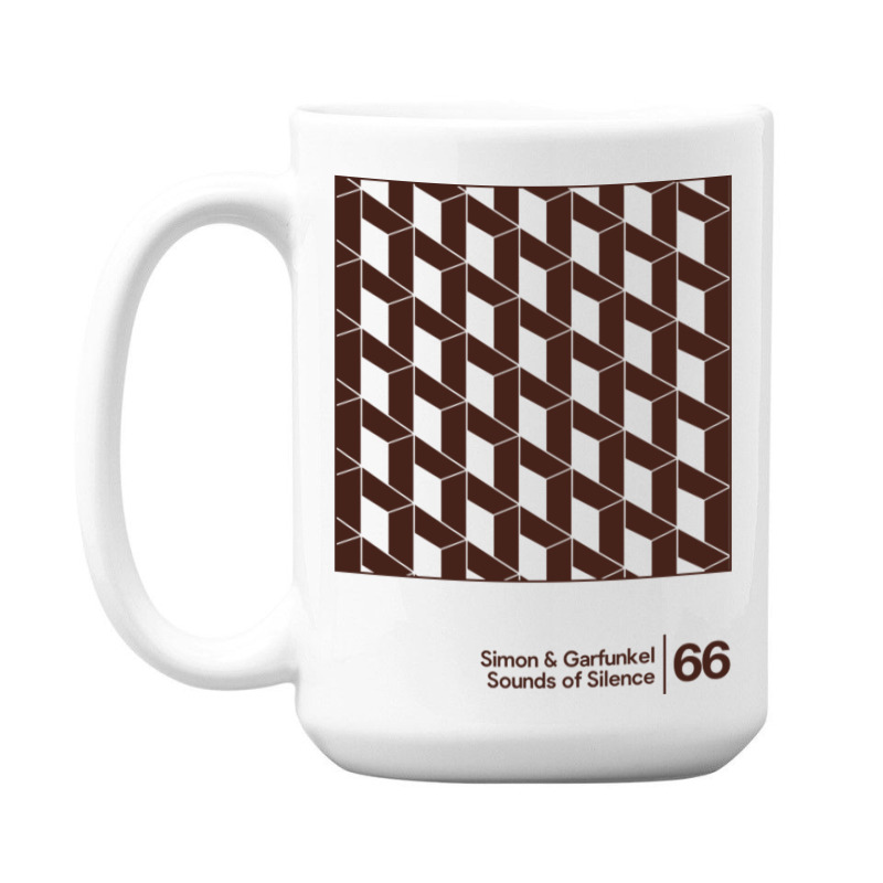 Simon Amp Garfunkel Sounds Of Silence Minimalist Artwork Design Gift 15 Oz Coffee Mug | Artistshot