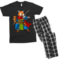 Red Panda Bear Ninja Samurai Warrior Funny Kung Fu Boys Kids Men's T-shirt Pajama Set | Artistshot