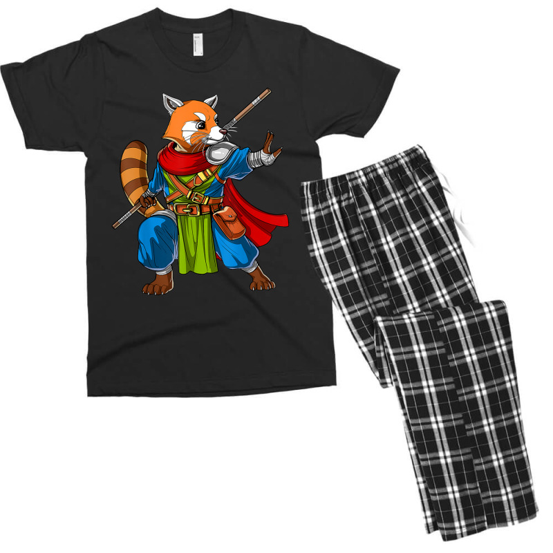 Red Panda Bear Ninja Samurai Warrior Funny Kung Fu Boys Kids Men's T-shirt Pajama Set by Frank J Mitchell | Artistshot