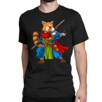 Red Panda Bear Ninja Samurai Warrior Funny Kung Fu Boys Kids Classic T-shirt | Artistshot