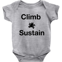 Bouldering Climb Hiking Mountains Baby Bodysuit | Artistshot