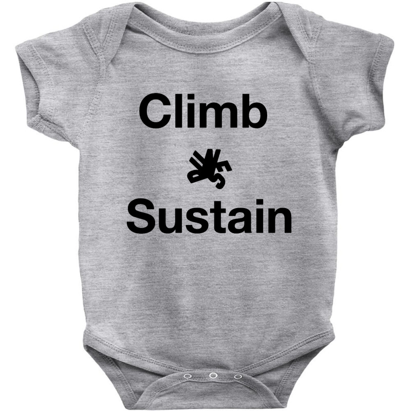 Bouldering Climb Hiking Mountains Baby Bodysuit | Artistshot