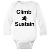 Bouldering Climb Hiking Mountains Long Sleeve Baby Bodysuit | Artistshot